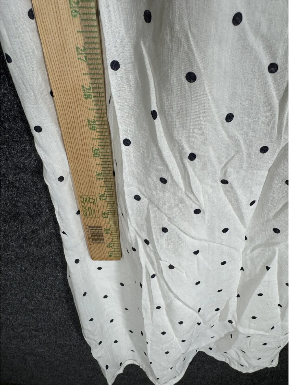 Old Navy Dress Women XL White Polka Dot Sheath Midi V-Neck Lined Sleeveless - Picture 4 of 7